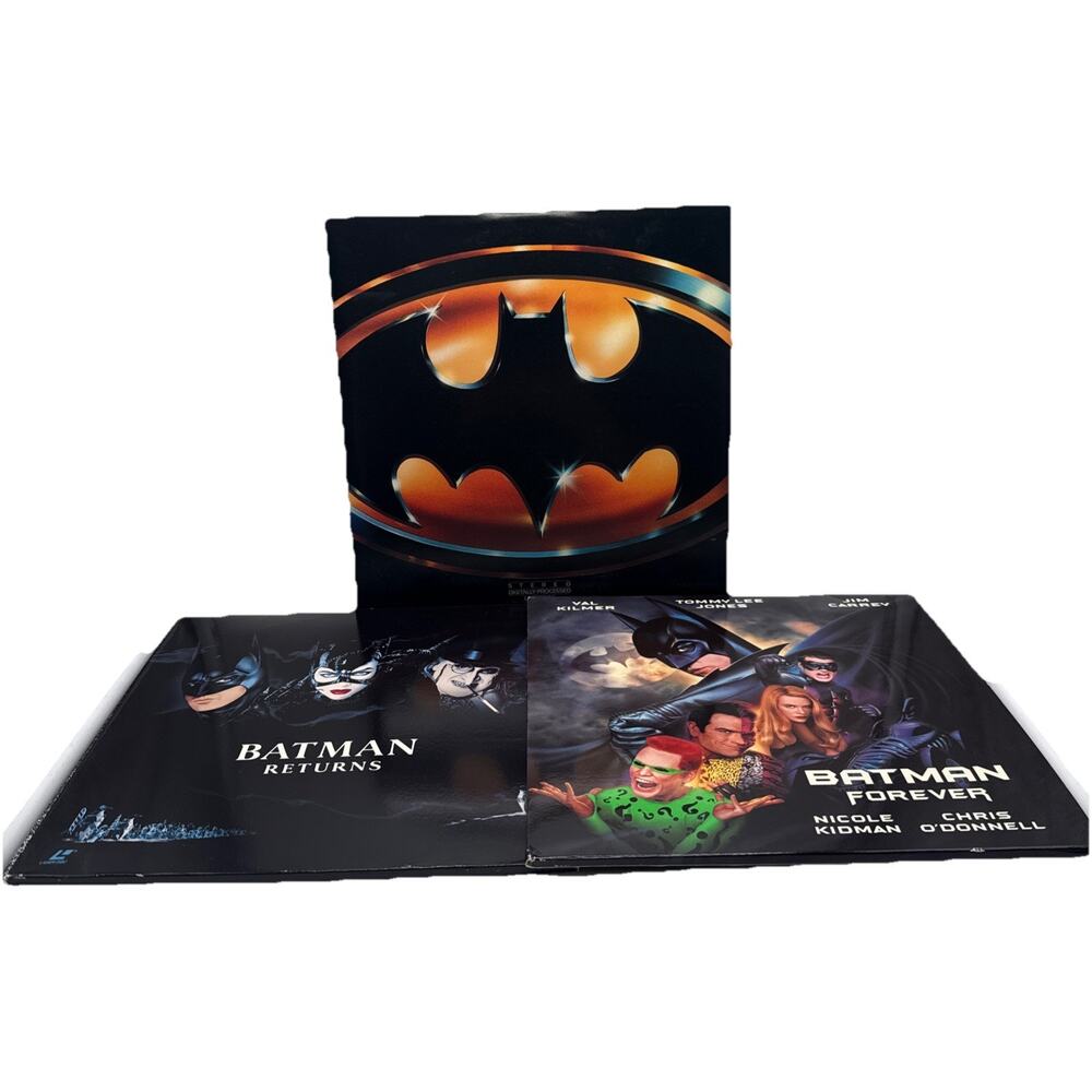 Lot Of 3 Laserdisc Batman, Batman Returns,Batman Forever Widescreen